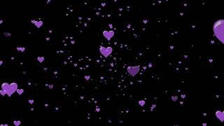 Purple Heart Shapes Particles Background Featuring Valentine’s Day Free [upl. by Etnaid]