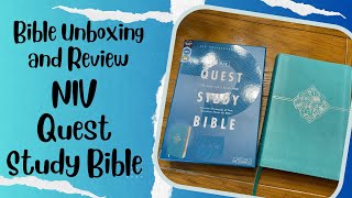 NIV Quest Study Bible Unboxing and Review [upl. by Monson]