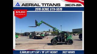 2016 GENIE GTH5519 SN6901 FOR SALE genie telehandler [upl. by Fabiano]