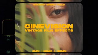 Cinevision Vintage Film Effects 8mm 16mm 35mm Film Overlays [upl. by Fowle]