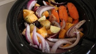 Slow Cooker Roasted Vegetables Recipe Slow Cooker Vegetarian Recipes  Vegetarian Crockpot Recipes [upl. by Chaffee]