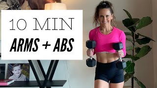 10 MIN ARMS  ABS no repeat [upl. by Yerrok]