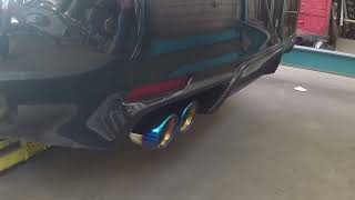 Toyota Camry 4 cylinder with custom Borla S Type catback exhaust single exit [upl. by Anahs]