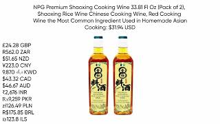 NPG Premium shaoxing cooking wine 3381fl oz pack of 2 bottles from Amazon 3194 USD [upl. by Milli]