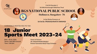 BGS NPS 18th Junior Sports Meet 202324 [upl. by Veronike]