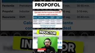 Dosis inicio y duración del Propofol 🍼 emergency [upl. by Evelunn]