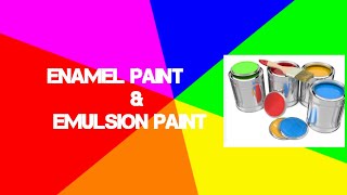 What is the Enamel Paint and Emulsion Paint  Enamel Paint vs Emulsion Paint CivilWork  YouTube [upl. by Behn]