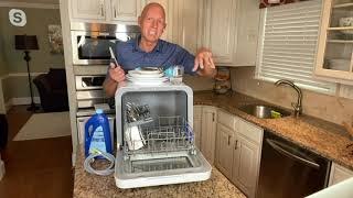 Farberware Professional Countertop Portable Dishwasher on QVC [upl. by Muryh721]