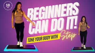 Step Up Your Cardio The Ultimate Beginners Step Workout 10 Mins💥💪🏾💯 cardioexercise [upl. by Paluas]