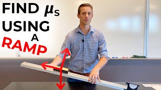 Easily Measure the Coefficient of STATIC Friction With A Ramp [upl. by Akelam]