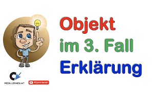 Objekt im 3 Fall Dativobjekt [upl. by Ramak]