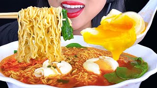 ASMR SPICY RAMEN NOODLES amp EGGS 먹방 Eating Sounds NO TALKING ASMR Phan [upl. by Celestia282]