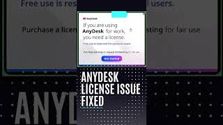 Anydesk license issue anydesk licenseissue aryantechworld remotecontrol errorfix [upl. by Leamse263]