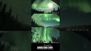 RealTime Aurora Activity from the Cabin in Fairbanks Night Beginning March 23 2024 [upl. by Scholem]