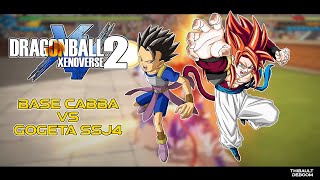 Dragon Ball Xenoverse 2 Base Cabba vs Gogeta SSJ4 [upl. by Dobb144]