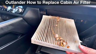 2022 Mitsubishi Outlander How to replace cabin air filter [upl. by Aromas909]