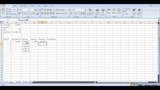 Loan Amortization Table in Excel [upl. by Brine]