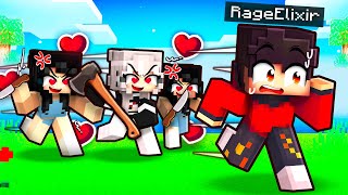 RageElixir Has CRAZY FANGIRLS in Minecraft [upl. by Akinuahs450]