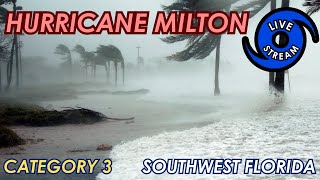 Chasing Hurricane Milton LIVE Stream From VENICE FLORIDA [upl. by Eilssel]