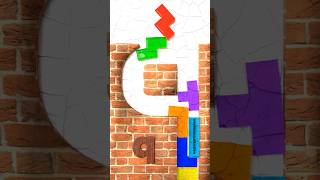 Tetris Alphabet Challenge quotqquot  Softbody Simulation V17 [upl. by Soren]