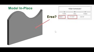 Revit  Cách tạo tường bằng Model In Place để thống kê được diện tích [upl. by Georgianne]