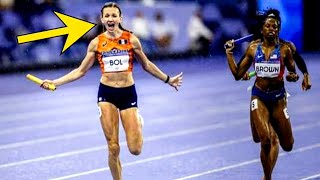 Fenomenale Femke Bol bezorgt 4x400 meter gemengde estafette goud op Olympische Spelen  digital SK [upl. by Rbma]