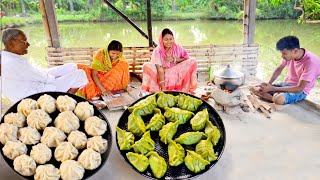 ধনিয়া মোমো আর গন্ধরাজ মোমো দুই ধরনের ফ্লেভারের মোমো রেসিপি  steamed momo recipe [upl. by Nuawtna]