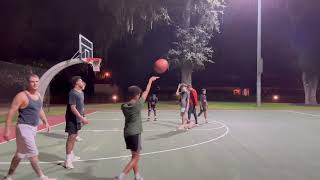 First game of the night 4v4 Uncle Hungry ￼B￼asketball with Michael and Nolan Palm Coast Florida [upl. by Analed632]