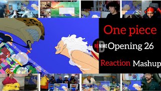 one Piece Opening 26  Us   Reaction Mashup [upl. by Bergen]