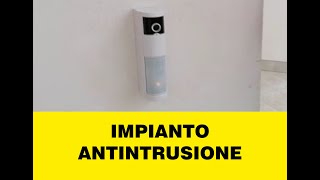 IMPIANTO ALLARME ANTINTRUSIONE  BARRIERA PERIMETRALE CON TELECAMERA A 180°  ANTIFURTO  OPTEX [upl. by Brandie349]