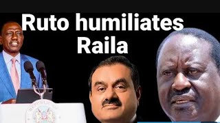 RAILA ODINGA ASHAMED OVER THE ADANI DEAL‼️Bunge reaction [upl. by Gerge]