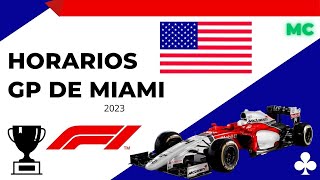 HORARIOS GP DE MIAMI I FORMULA 1 [upl. by Azzil]