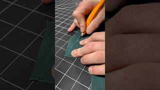 Cutting out leatherasmr leather leathertok leathercraft leathercommunity leathercraft [upl. by Naget]