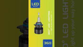 Have you ever seen such a bright foursided luminous H1 model headlightledheadlightled360ledlamp [upl. by Fleisher5]