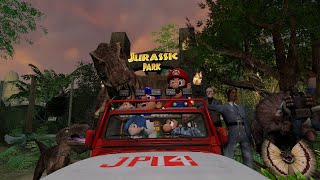 Jurassic Mario park full movie smg4 fan animation [upl. by Haelak]