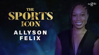 Allyson Felix Accepts the Sports Icon Award [upl. by Eimat]