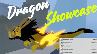 Dragon Showcase Blox Fruits [upl. by Burrell]