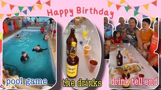 My Belated Birthday Party Celebration part2  pool games  drink games  philippines [upl. by Eiten2]