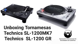 Unboxing Tornamesas Technics SL1200 Mk7 Y SL1210 GR [upl. by Anilos]