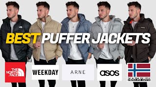 BEST Puffer Jackets Under £300  HUGE Mens Puffer Jacket Haul North Face Napapijri ARNE amp More [upl. by Gerstein]