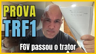 Prova do TRF1  a FGV passou o trator [upl. by Barth385]