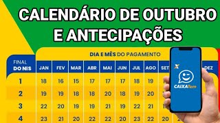 CALENDÁRIO BOLSA FAMÍLIA DE OUTUBRO E ANTECIPAÇÃO PARA ESSAS FAMÍLIAS CALENDÁRIO COMPLETO 2024 [upl. by Inaffyt]