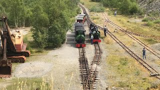 Sir Tom arriving to the quarry on the threlkeld steam gala 2024 [upl. by Tal255]