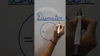 Formula of Diameter of circle knowledge math mathsbyjigs study education information Diameter [upl. by Areikahs]