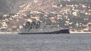 GREEK NAVY HOVERCRAFT KEFALONIA L180 ZUBR CLASS [upl. by Kcirred]