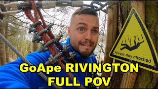 GoApe Rivington  Treetop Challenge  Full POV and Vlog [upl. by Seuqcaj23]