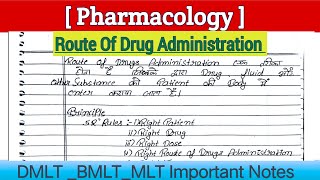 Routes of Drug Administration in Hindi  Different route of drug administration in Hindi [upl. by Androw]