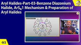 Aryl HalidesPart 03Benzene Diazonium Halide ArSN1 Mechanism amp Preparation of Aryl Halides [upl. by Murrell]