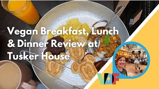 Vegan Disney Character Dining Review Tusker House BreakfastLunchDinner at Animal Kingdom [upl. by Nnylimaj]