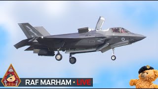 LIVE ROYAL NAVY amp RAF 5TH GEN STEALTH F35 ACTION • 809 NAS 617 amp 207 SQN RAF MARHAM 130624 [upl. by Dlaregztif]